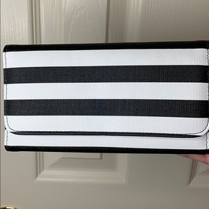 Never Used Striped Black and White Wallet